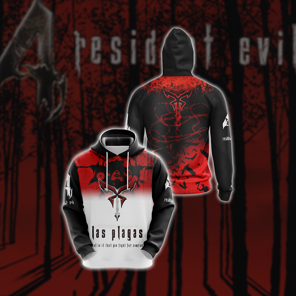 Resident Evil - Las Plagas Unisex 3D T-shirt Hoodie S 