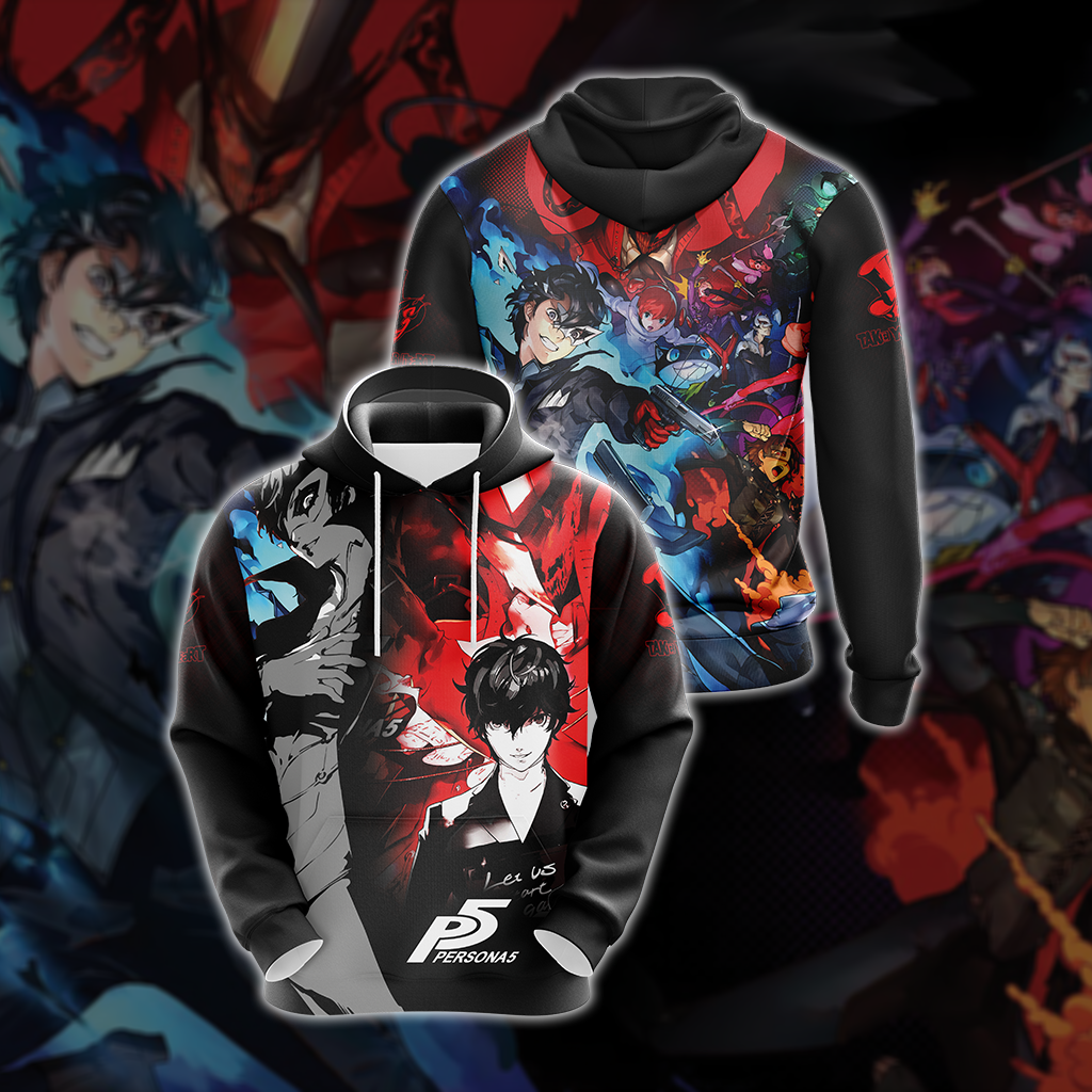 Persona 5 New Look Unisex 3D T-shirt Hoodie S 