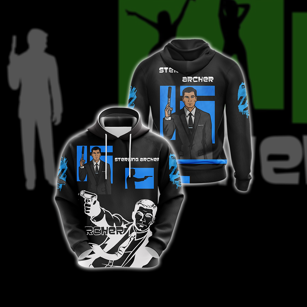 Sterling Archer Unisex 3D T-shirt Hoodie S 