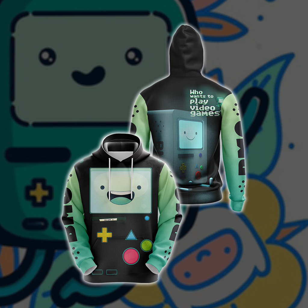 Adventure Time BMO Style Unisex 3D T-shirt Hoodie S 