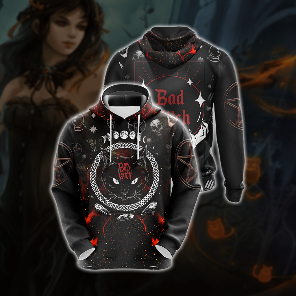 Bad Witch Unisex 3D T-shirt Hoodie S 