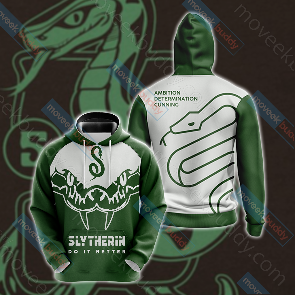 Harry Potter - Slytherin House Version Wackystyle Unisex 3D T-shirt Hoodie S 