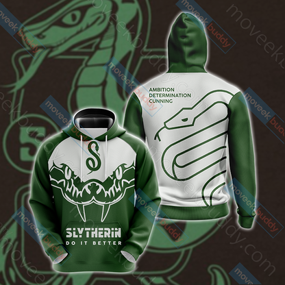 Harry Potter - Slytherin House Version Wackystyle Unisex 3D T-shirt Hoodie S 