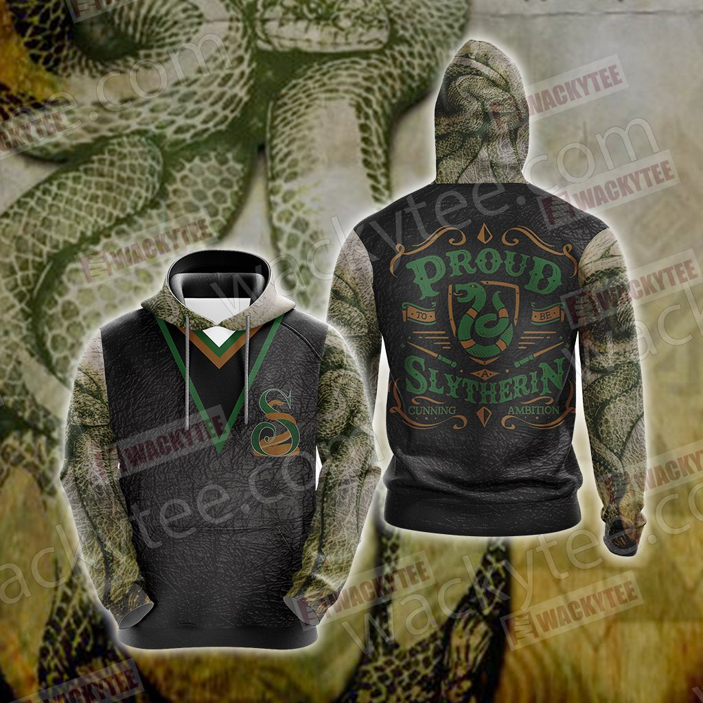 Harry Potter - Proud Slytherin Unisex 3D T-shirt Hoodie S 