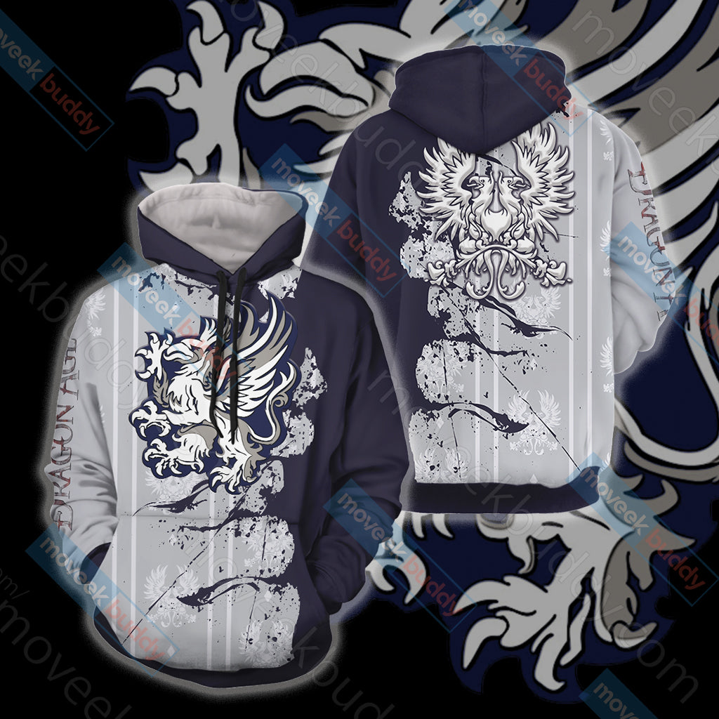 Dragon Age - Grey Warden Unisex 3D T-shirt Hoodie S