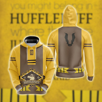 Harry Potter - Loyal Like A Hufflepuff New Unisex 3D T-shirt Hoodie S 