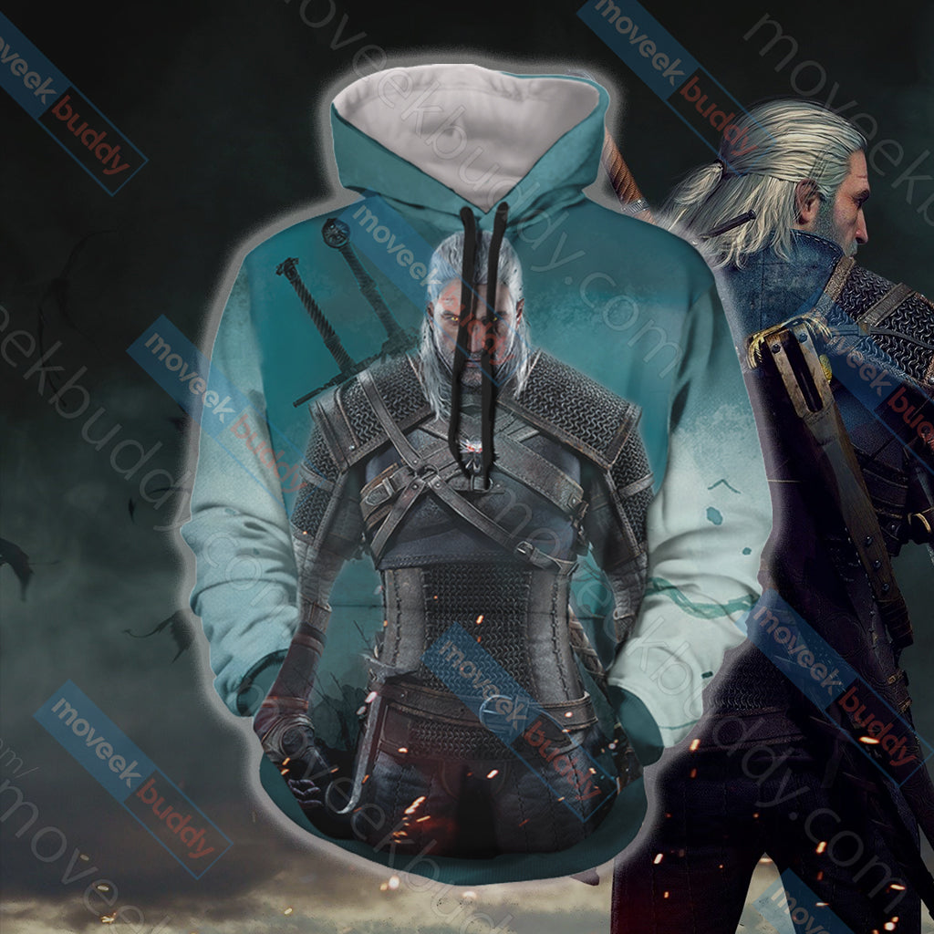 The Witcher: Wild Hunt Geralt of Rivia Unisex 3D T-shirt   