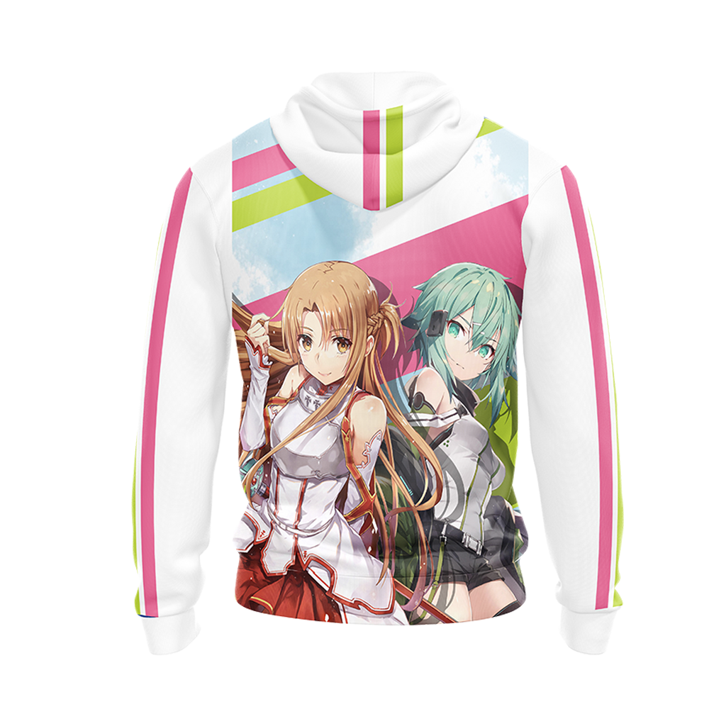 This is my anime pajama shirt Asuna Sinon T-shirt Zip Hoodie Pullover Hoodie   