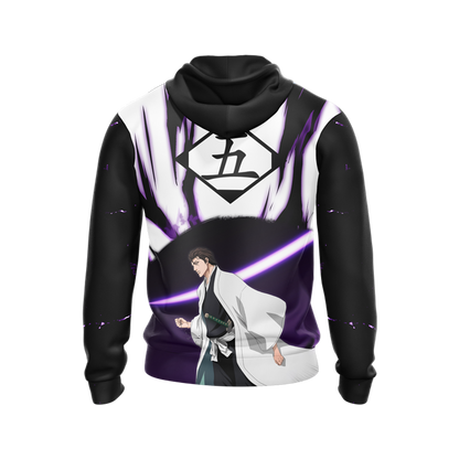 Bleach Aizen Sōsuke Unisex 3D T-shirt Zip Hoodie Pullover Hoodie   