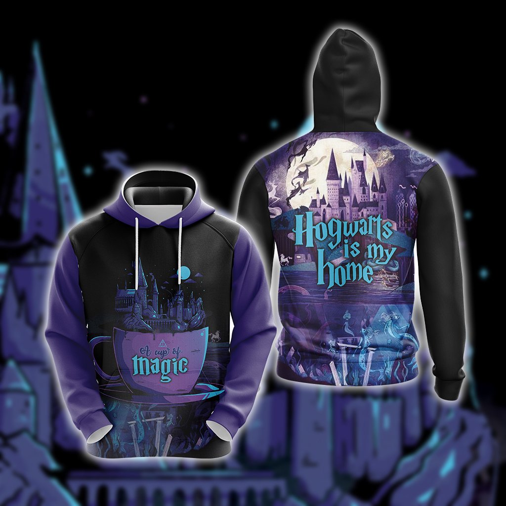 Hogwarts Is My Home A Up Og Magic Unisex 3D T-shirt Hoodie S 