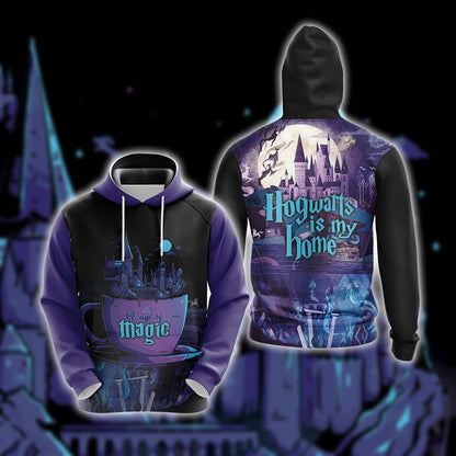 Hogwarts Is My Home A Up Og Magic Unisex 3D T-shirt Hoodie S 
