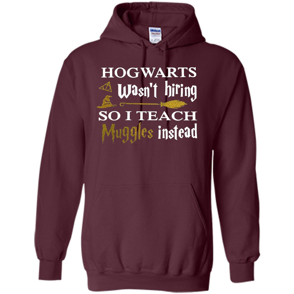 I Teach Muggles Instead T-shirt Maroon S 