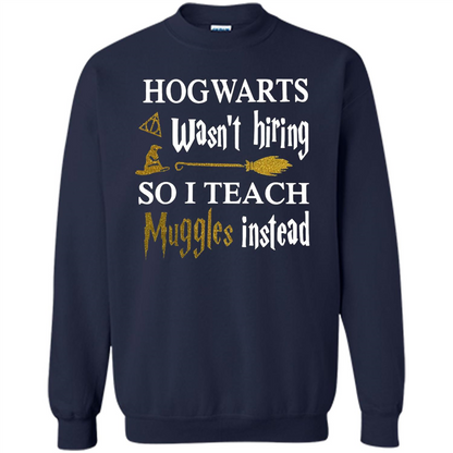 I Teach Muggles Instead T-shirt Navy S 