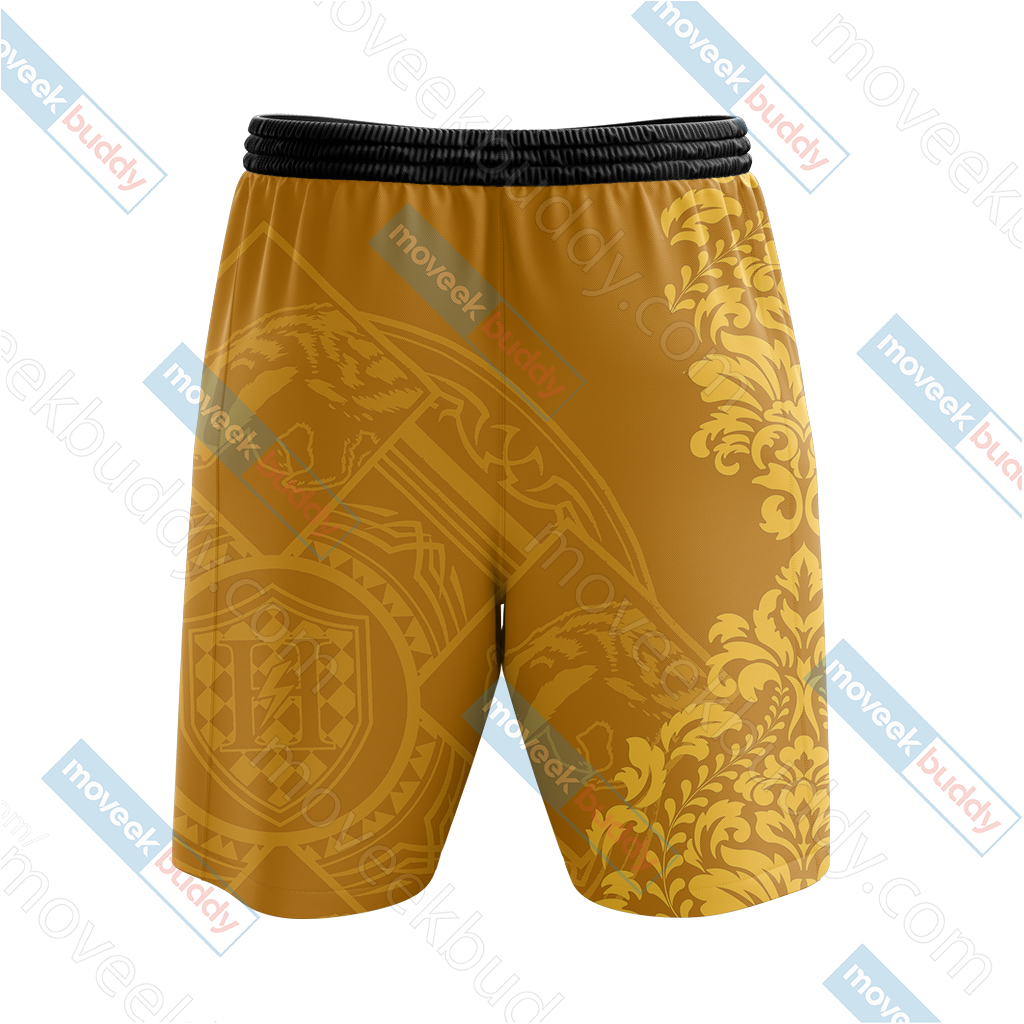 Harry Potter - Loyal Like A Hufflepuff Version Lifestyle Unisex Beach Shorts   