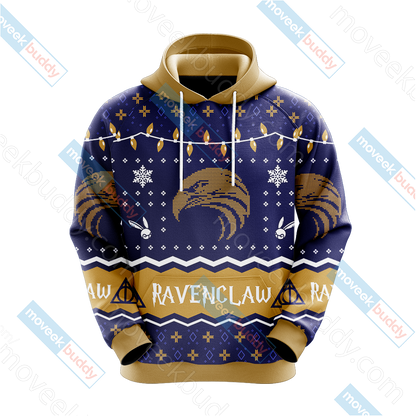 Harry Potter - Ravenclaw House Christmas Style Unisex 3D T-shirt   