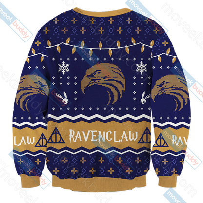 Harry Potter - Ravenclaw House Christmas Style Unisex 3D Sweater   