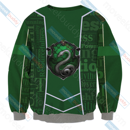 Harry Potter - Slytherin House New Lifestyle Unisex 3D Sweater   