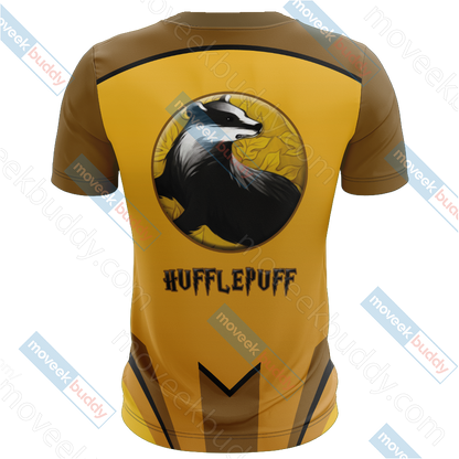 Harry Potter - Hufflepuff House Wacky Style Unisex 3D T-shirt   