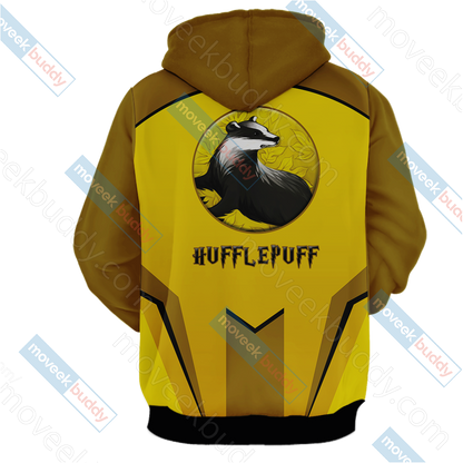 Harry Potter - Hufflepuff House Wacky Style Unisex 3D T-shirt   