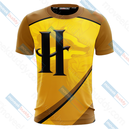 Harry Potter - Hufflepuff House Wacky Style Unisex 3D T-shirt   
