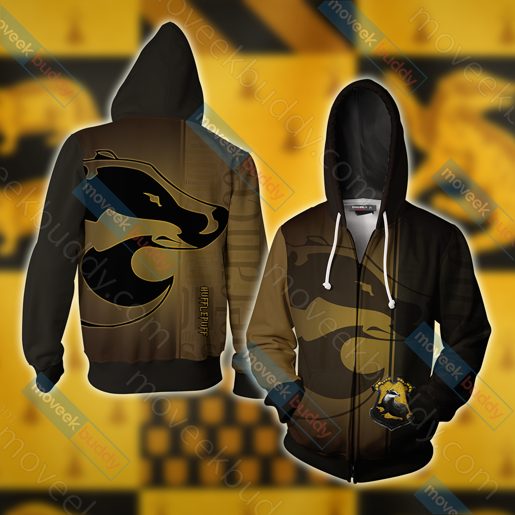 You Might Belong In Hufflepuff Harry Potter Hogwarts Unisex 3D T-shirt Zip Hoodie XS 