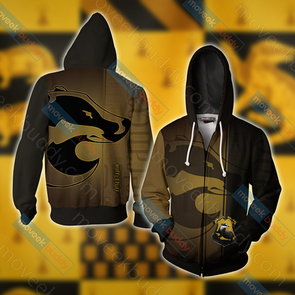 You Might Belong In Hufflepuff Harry Potter Hogwarts Unisex 3D T-shirt Zip Hoodie XS 