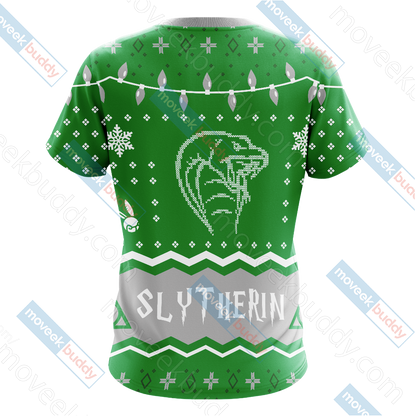 Harry Potter - Slytherin House Christmas Style Unisex 3D T-shirt   