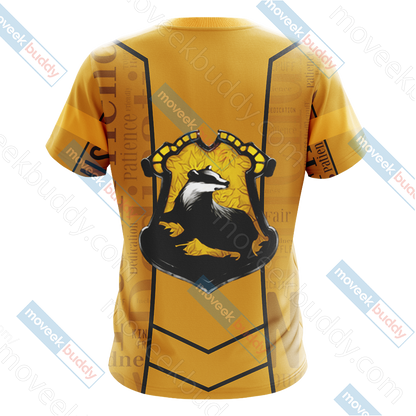 Harry Potter - Hufflepuff House New Lifestyle Unisex 3D T-shirt   
