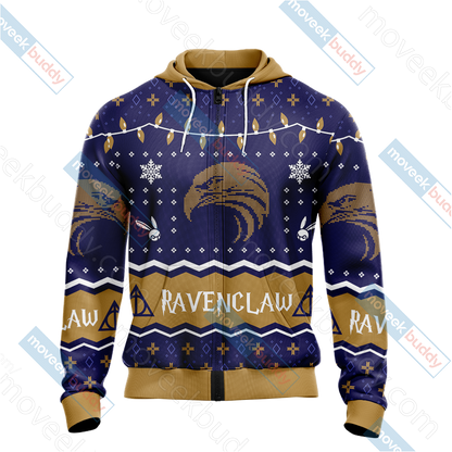 Harry Potter - Ravenclaw House Christmas Style Unisex 3D T-shirt   