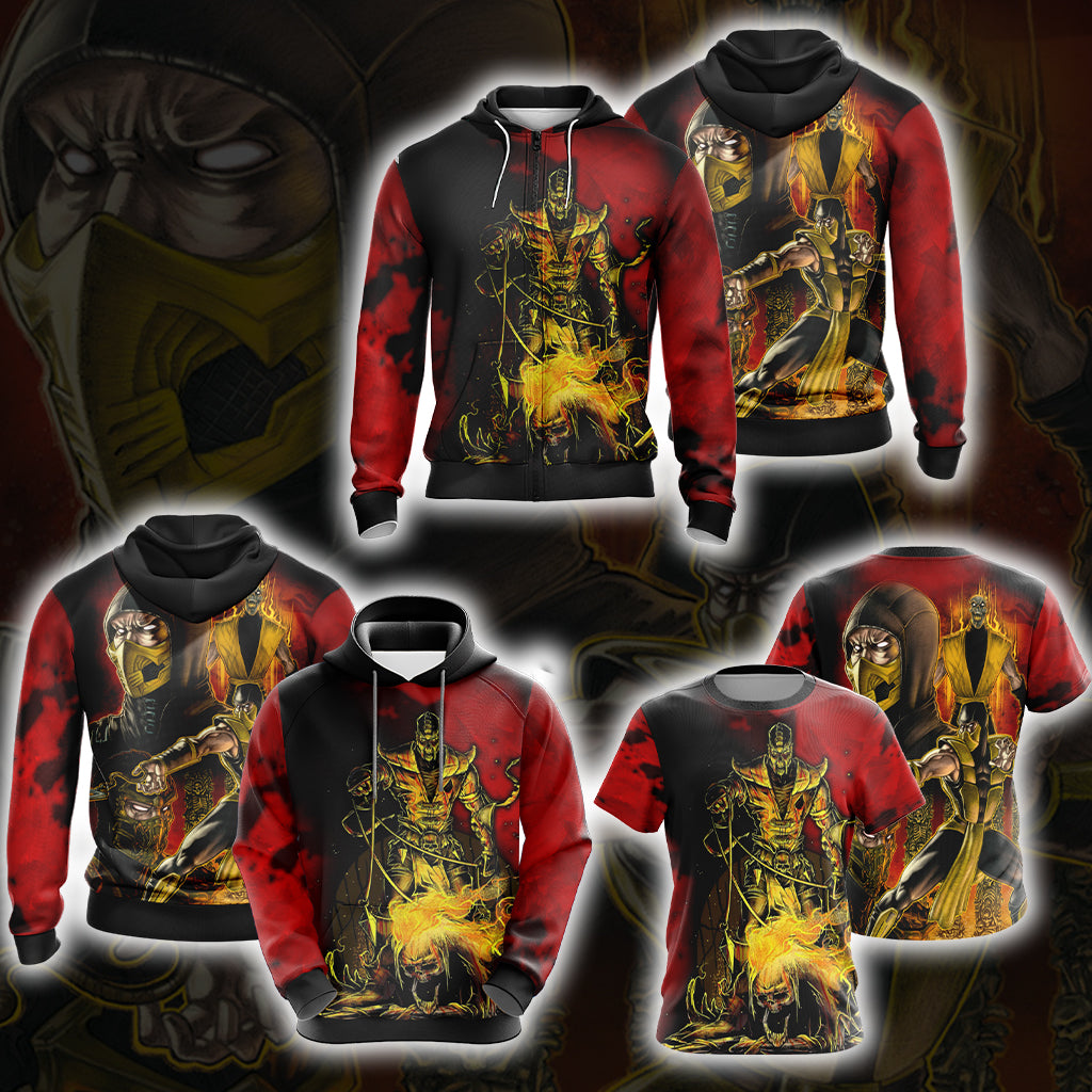 Mortal Kombat - Scorpio Unisex 3D T-shirt   