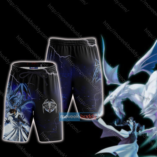 Yu-Gi-Oh! Seto Kaiba And Blue-Eyes Dragon Cosplay Beach Shorts S  