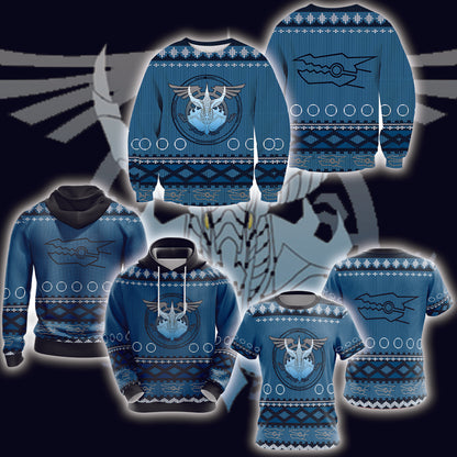 Yu-gi-oh! - Stardust Dragon Knitting Style Unisex 3D Sweater   