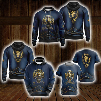 World Of Warcraft - Alliance races crest Unisex 3D T-shirt   