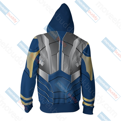 Avengers: Pepper Potts in Rescue Suit Zip Up Hoodie Jacket   