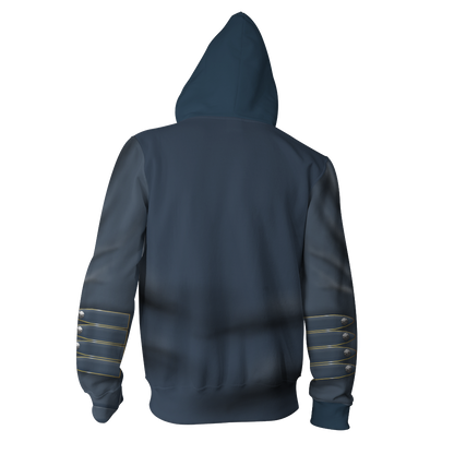 Devil May Cry Vergil Cosplay Zip Up Hoodie Jacket   