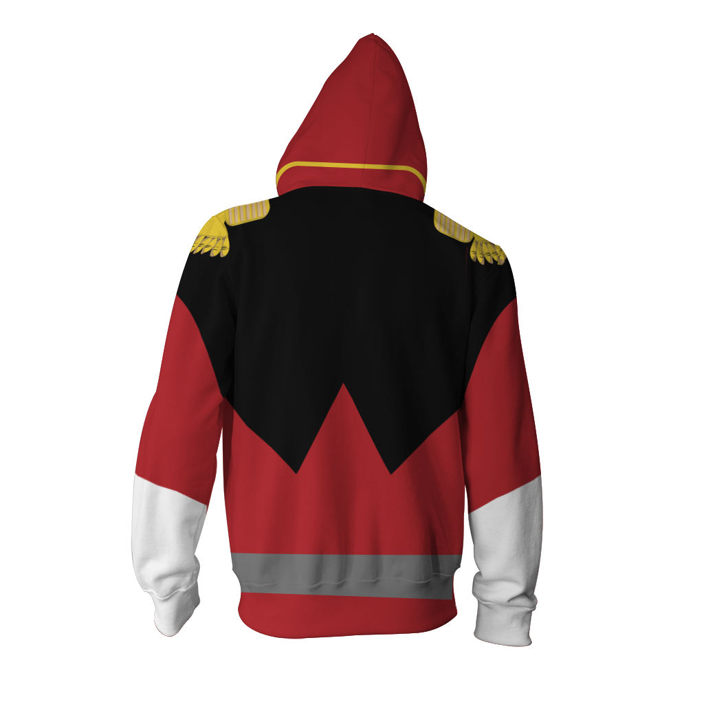 Char Aznable Cosplay Gundam Zip Up Hoodie Jacket   