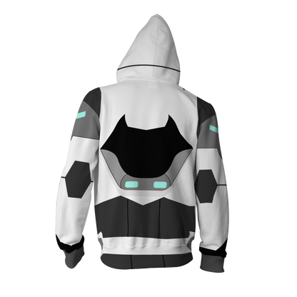 Shiro Voltron Legendary Defender Cosplay Zip Up Hoodie Jacket   