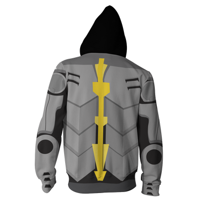 One Punch Man Genos Cosplay Zip Up Hoodie Jacket   