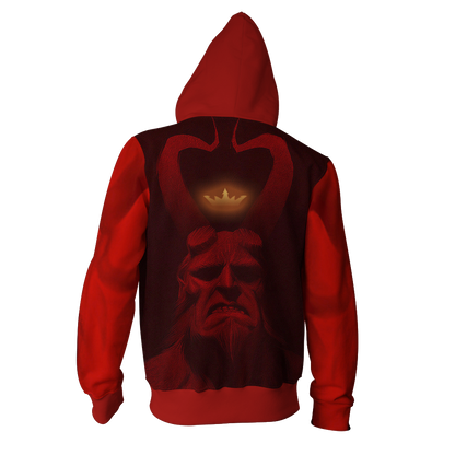Hellboy (Ron Perlman) Zip Up Hoodie   