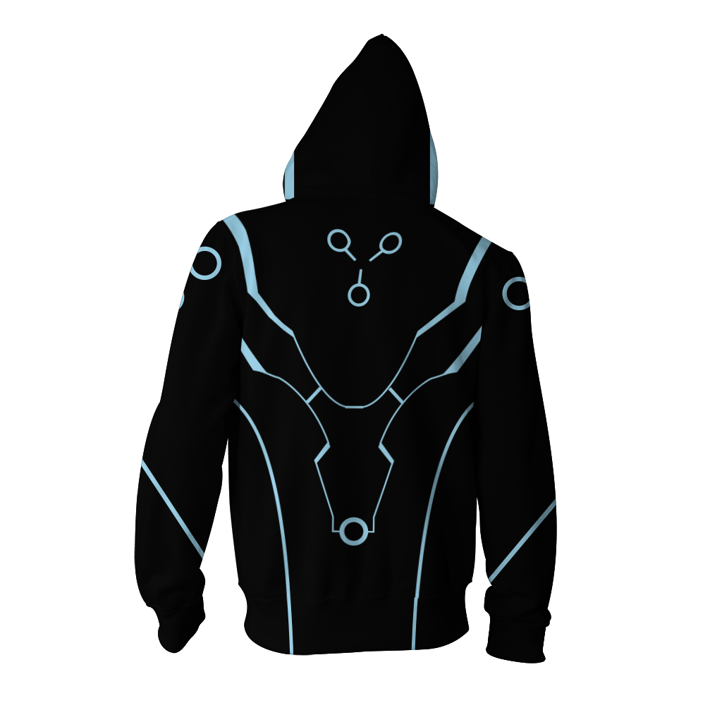 Overwatch Cosplay Genji Carbon Fiber Skin Zip Up Hoodie Jacket   