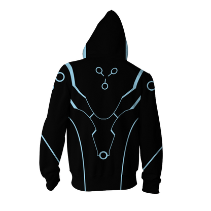 Overwatch Cosplay Genji Carbon Fiber Skin Zip Up Hoodie Jacket   