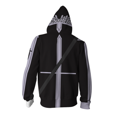 Sword Art Online Kirito Cosplay (ALfheim Online Ver) Zip Up Hoodie Jacket   
