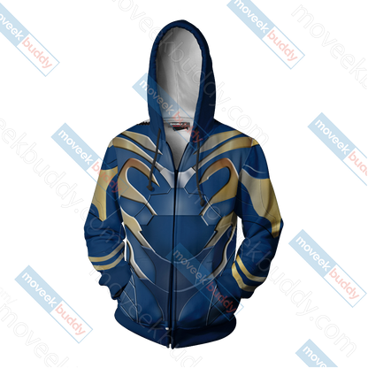 Avengers: Pepper Potts in Rescue Suit Zip Up Hoodie Jacket   