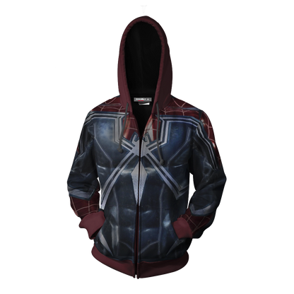 Spider-Man PS4 Spider-Man-DLC Cosplay Zip Up Hoodie Jacket   