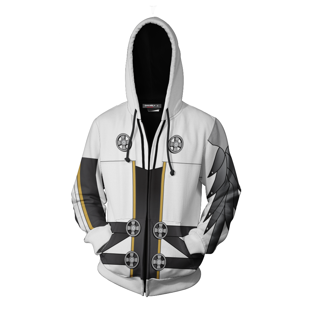 Elsword Raven BM (Blade Master) Cosplay Zip Up Hoodie Jacket   