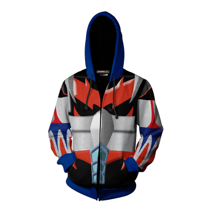 UFO Robot Grendizer Cosplay Zip Up Hoodie Jacket   