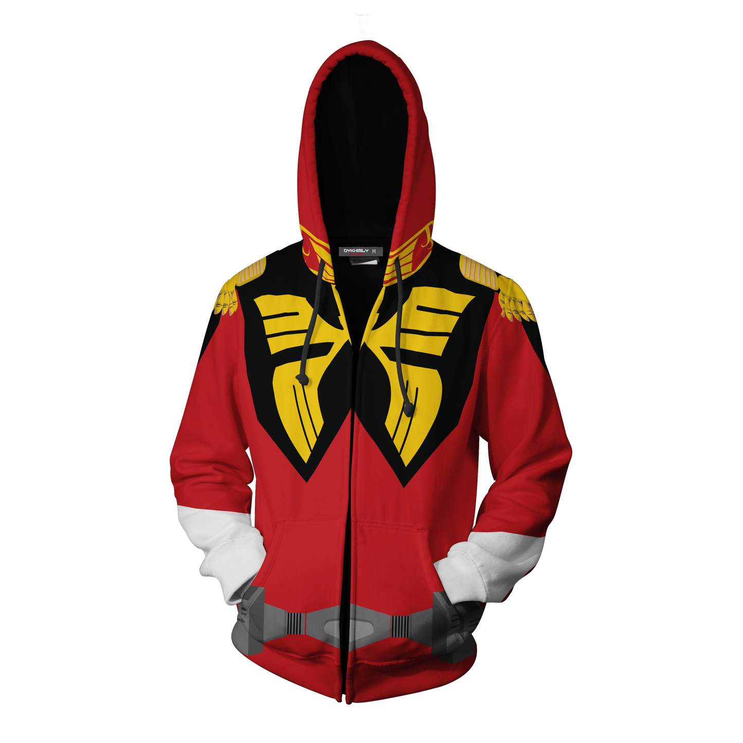 Char Aznable Cosplay Gundam Zip Up Hoodie Jacket   