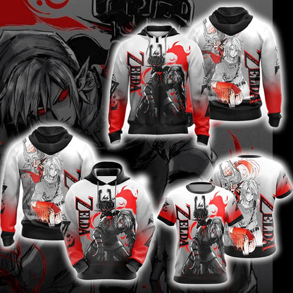 The legend of Zelda Link and Midna Unisex 3D Hoodie   