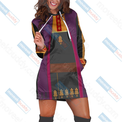 Frozen 2 - Anna Cosplay Version 2 3D Hoodie Dress   