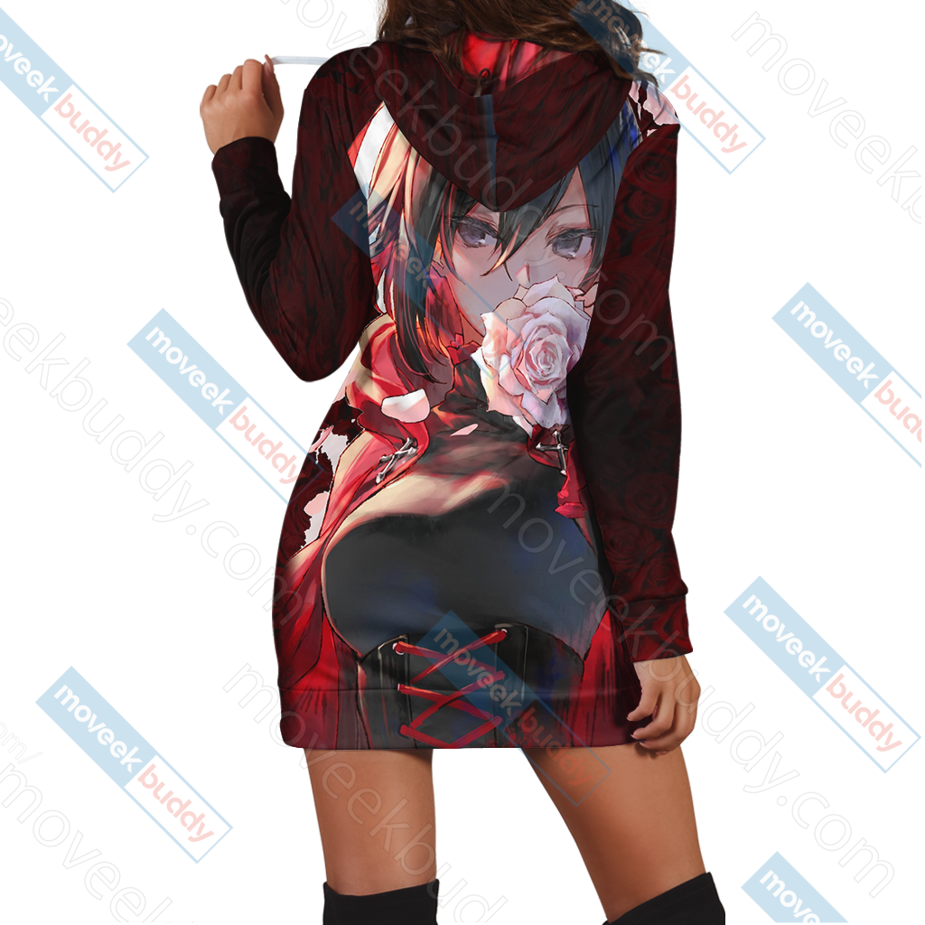 RWBY Ruby Rose New Look 3D Hoodie Dress   